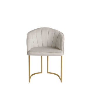 Cadeira Beverly Dourado com Tecido V. Inca 02 - Móveis Província